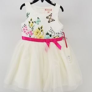 Ruby & Bloom Floral Butterfly Fit & Flare Dress